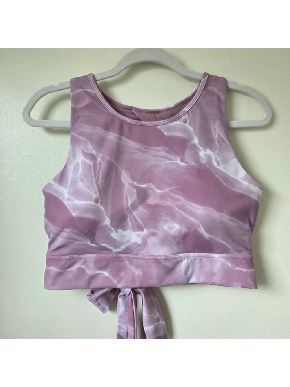 BuffBunny Meta Sports Bra - Pink Quartz Tie Back Size XL - Picture 4 of 8